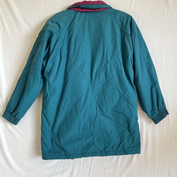 VTG Y2K 80s 90s Current Seen Blue Coat Women’s Small Quilt Lining Big Pockets - Picture 11 of 16